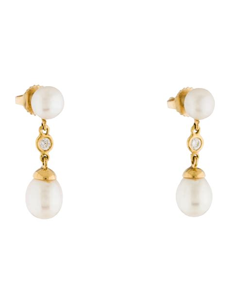 pearl drop earrings tiffany